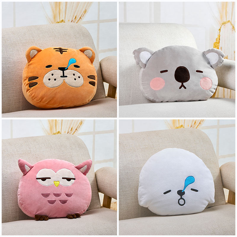 床头老虎靠垫睡觉抱枕卡通四季通用午睡枕办公室腰靠伴手礼小礼品,居家布艺,靠垫/抱枕,淘宝优惠券,粉丝福利购,淘宝优惠卷