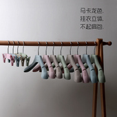 北欧色衣架宽肩塑料衣服架收纳衣柜挂衣架裤 架无痕衣架子家用晾晒