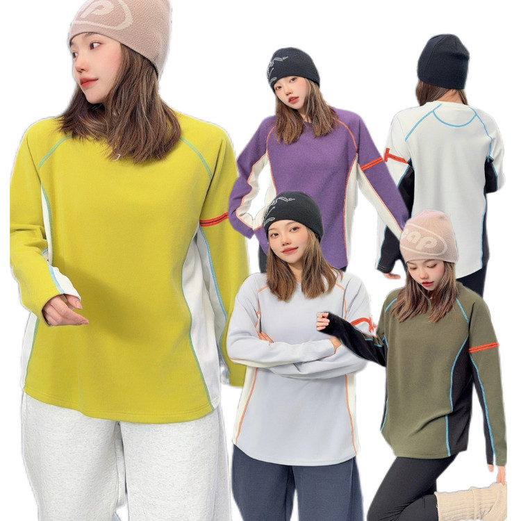 柔雾暖阳双面德绒情侣T恤