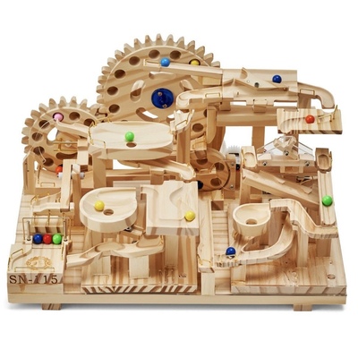 械滚珠积木益智拼装模型高难度木质机男女孩DIY手工玩具生日礼物