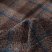 意大利进口复古棕褐色杂色细腻编织粗花呢面料设计师布料