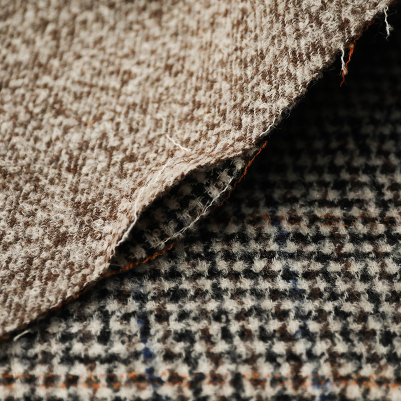 设计师编织圈圈羊毛双面面料布料