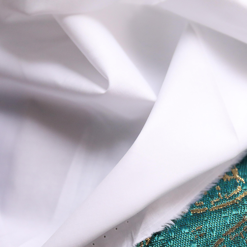 日本进口白色宽幅100%棉府绸面料设计师衬衫连衣裙布料