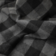 意大利进口温润黑灰维希格纹编织粗花呢羊毛面料设计师外套布料