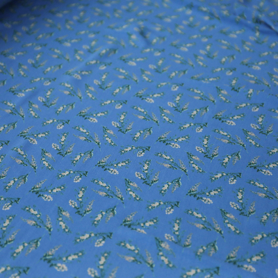 天丝麻纱印花面料布料