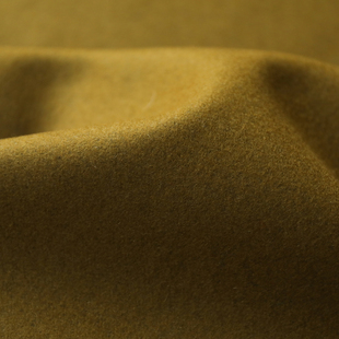 意大利进口黄褐将军色细腻麦尔登粗花呢羊毛呢面料设计师大衣布料