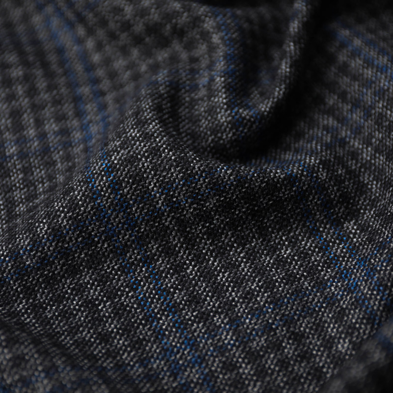 意大利进口薄款黑灰蓝色格纹细腻温润柔懦亲肤编织羊绒羊毛面料,居家布艺,海绵垫/布料/面料/手工diy,淘宝优惠券,粉丝福利购,淘宝优惠卷