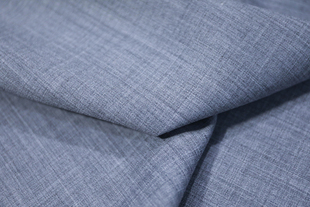 意大利进口薄款织锦灰色高支细腻斜纹哔叽精纺羊毛设计师布料