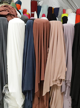重磅砂洗铜氨丝针织布料 春夏季服装面料复古真丝连衣裙时装布料