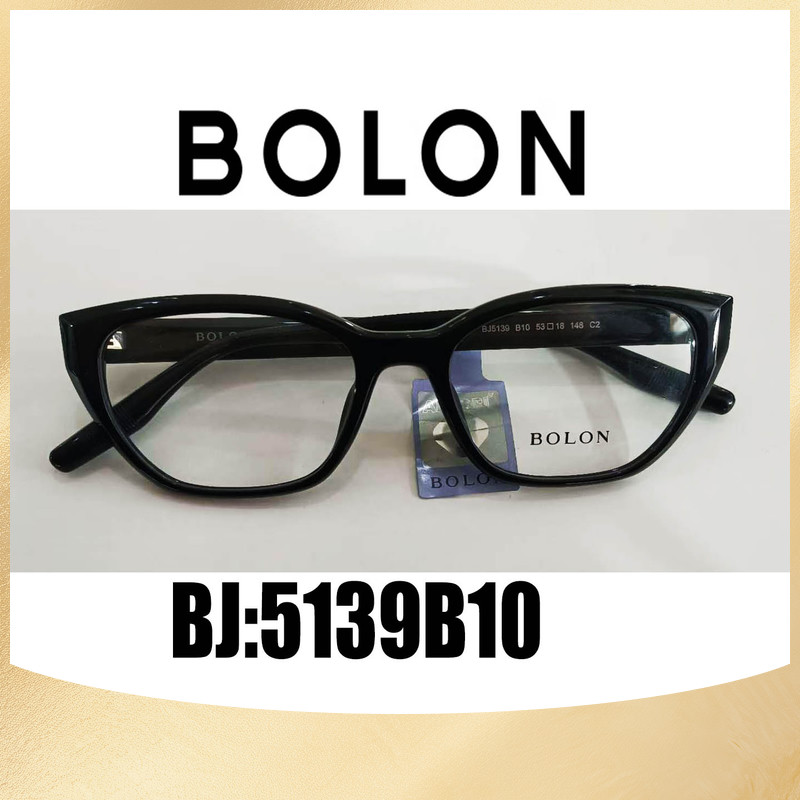 BOLON暴龙近视眼镜框猫眼黑色玳瑁色豹纹镜架男定制度数BJ5139 - 实物图