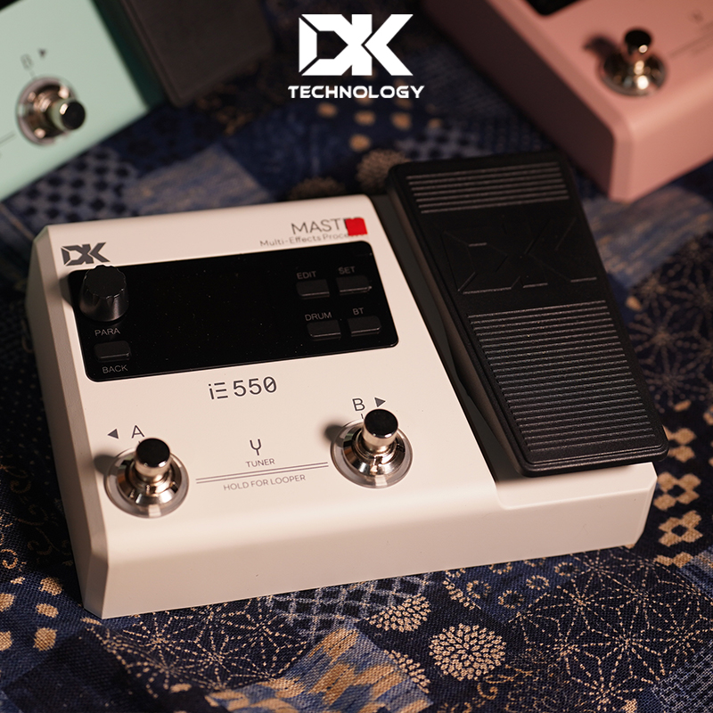 DK iE-550电吉他综合效果器贝斯便携蓝牙鼓机内录OTG带踏板APP