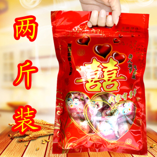 婚庆家有喜事喜糖包装 袋子糖果袋 100个 手提袋2740B 2斤装