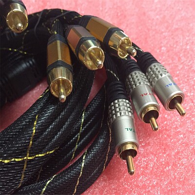 全新正品库存 TECTWISE 发烧级AV线 色差线 24K镀金 特价优惠 1米