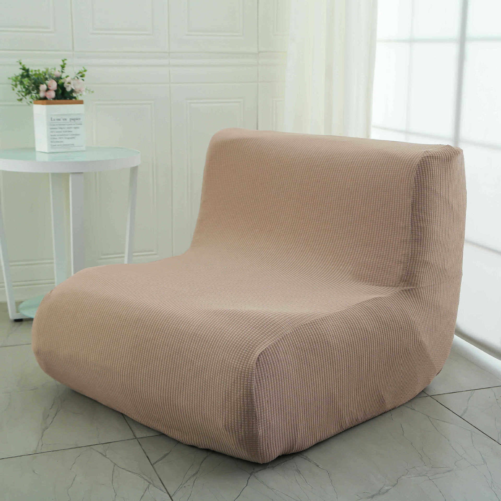 弹力通用单人沙发套罩全包懒人毛毛虫阳台休闲座椅垫巾无扶手