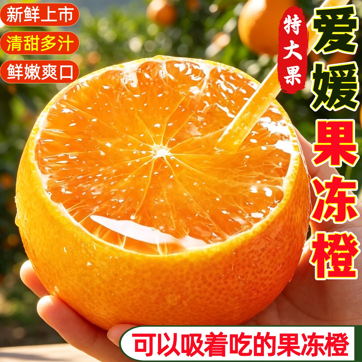 爱媛果冻橙当季新鲜现摘清甜多汁