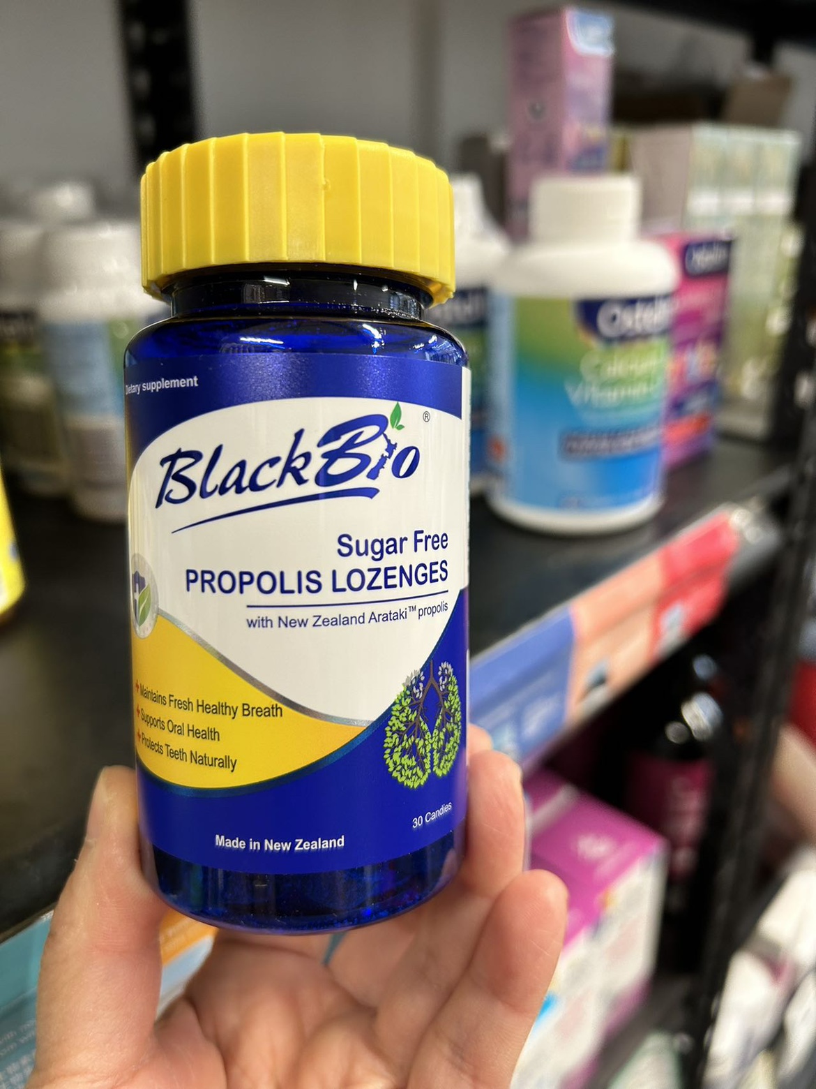新西兰直邮 新西兰BlackBio博兰贝肺清片 迈可乐清肺含片原装进口