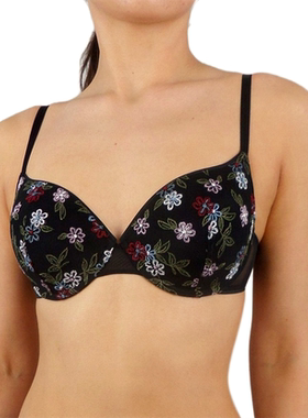 D19 ESPRI*/埃斯普利黑色聚拢文胸女70ABCD75ABD80ACD85BC90ABCD