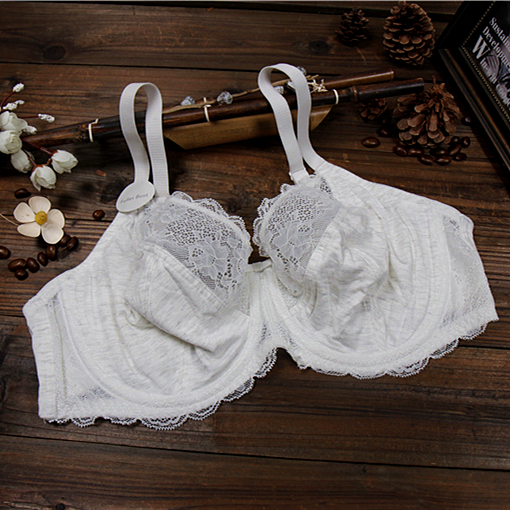 性感蕾丝内衣薄款大码文胸棉质