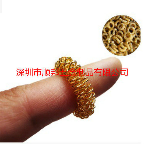 顺邦制品厂家直销迷你外贸新款环保按摩保健器材医疗手指环弹簧