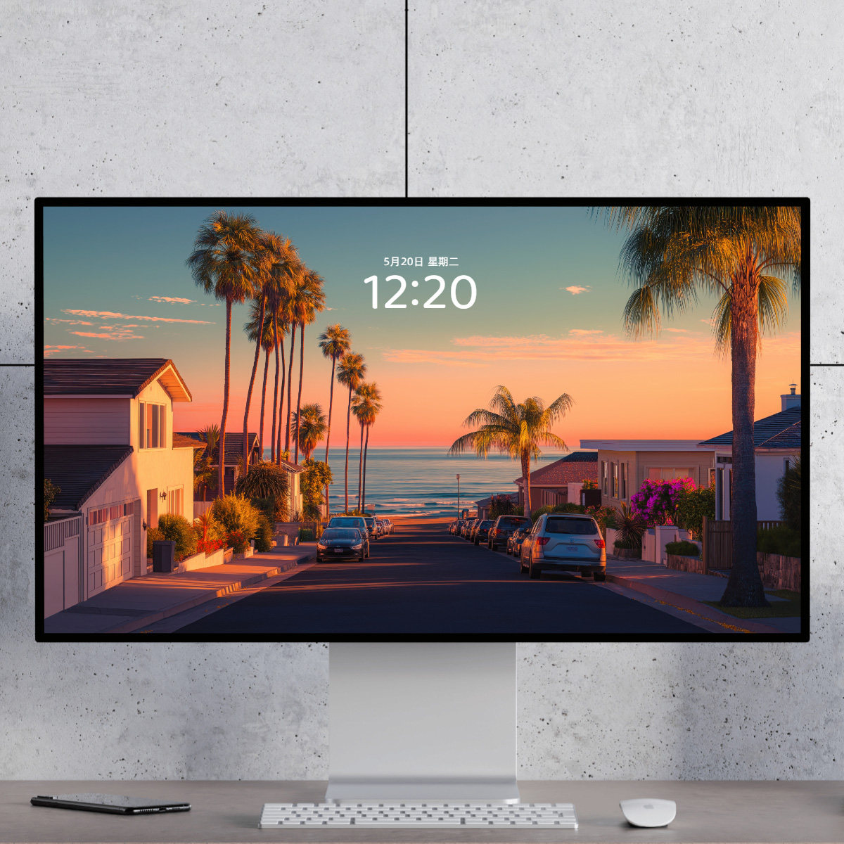 【2张】加州黄昏 浪漫治愈美景 mac ipad Watch折叠手机电脑壁纸