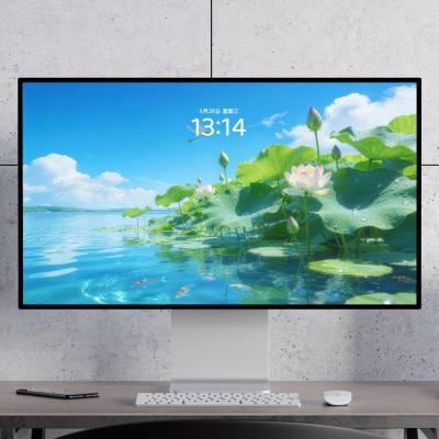 【2张】荷花荷叶 夏天立夏清新治愈电脑mac手机ipad壁纸watch壁纸