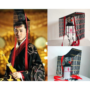 头饰 林峰古装 大汉贤后卫子夫头饰发饰皇帝发冠 汉朝帝王门帘头冠