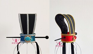 男古装头饰古装汉服唐风发冠红黑色头冠戏曲发冠越剧表演发饰57款