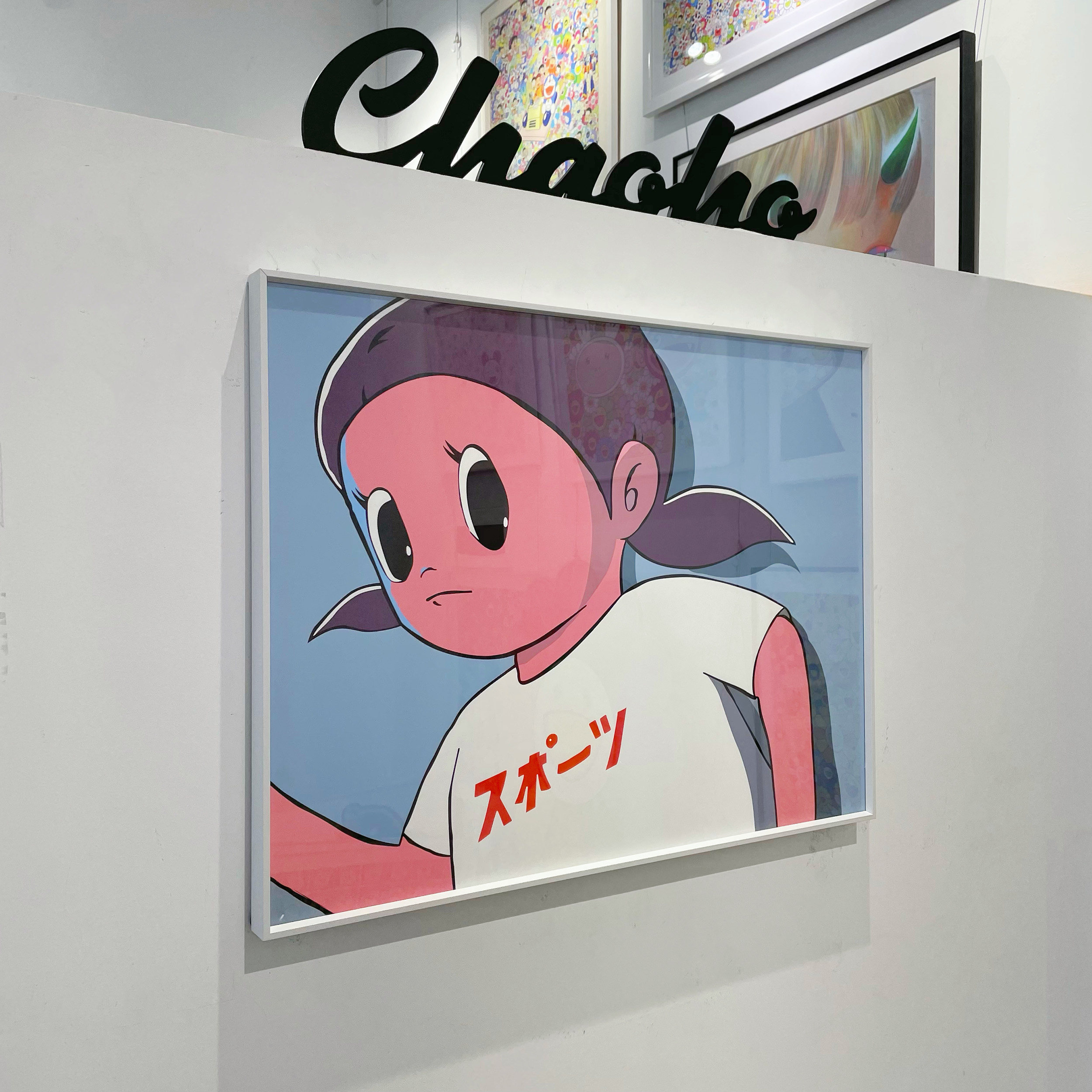 ryo奔跑女孩艺术插画潮流可爱卡通风装饰画韩国二次元chaoho挂画