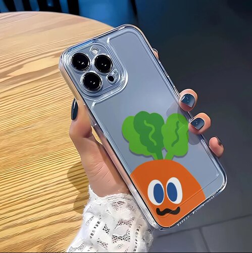 可爱萝卜苹果17手机壳iPhone16promax太空壳15新款14pro高级感13plus可爱12女13透明11软壳78全包防摔xr潮壳