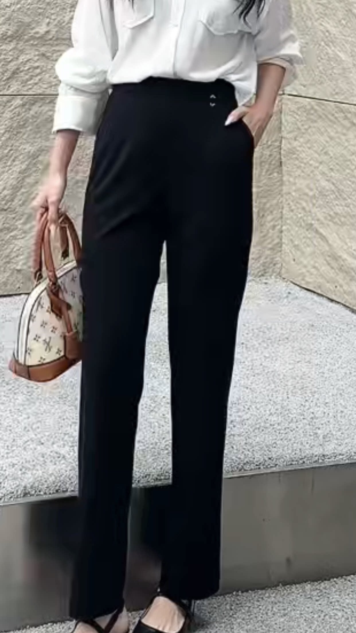 2026春款新款高腰显瘦直筒裤女宽松休闲百搭长裤子