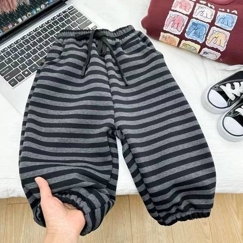 男女童洋气裤子秋冬季新款儿童宝宝宽松百搭加绒加厚休闲哈伦卫裤