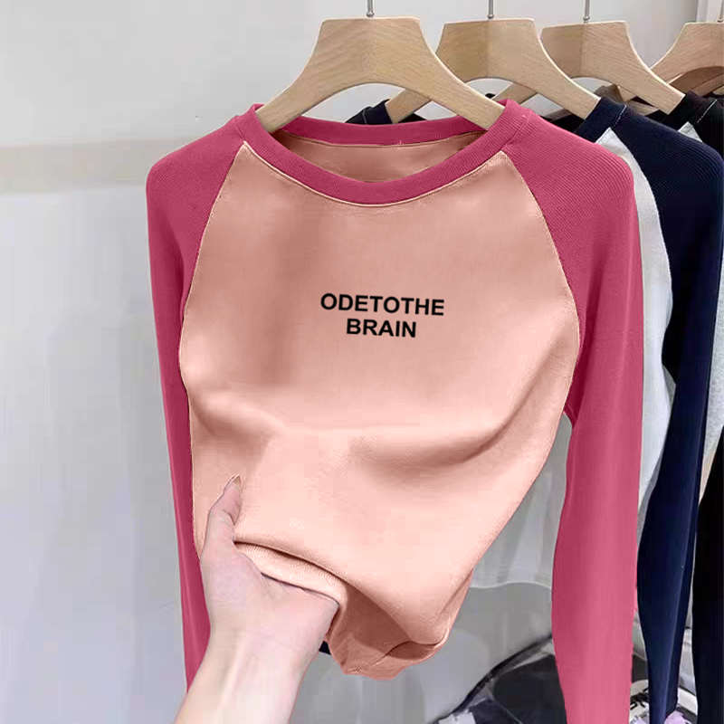 德绒女童圆领长袖T恤2025春秋季新款中小儿童宝宝卡通动漫打底衫