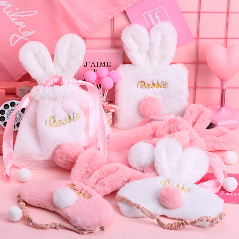 日系原宿粉嫩少女isn学生可爱卡通月事卫生巾卫生棉收纳包束口袋