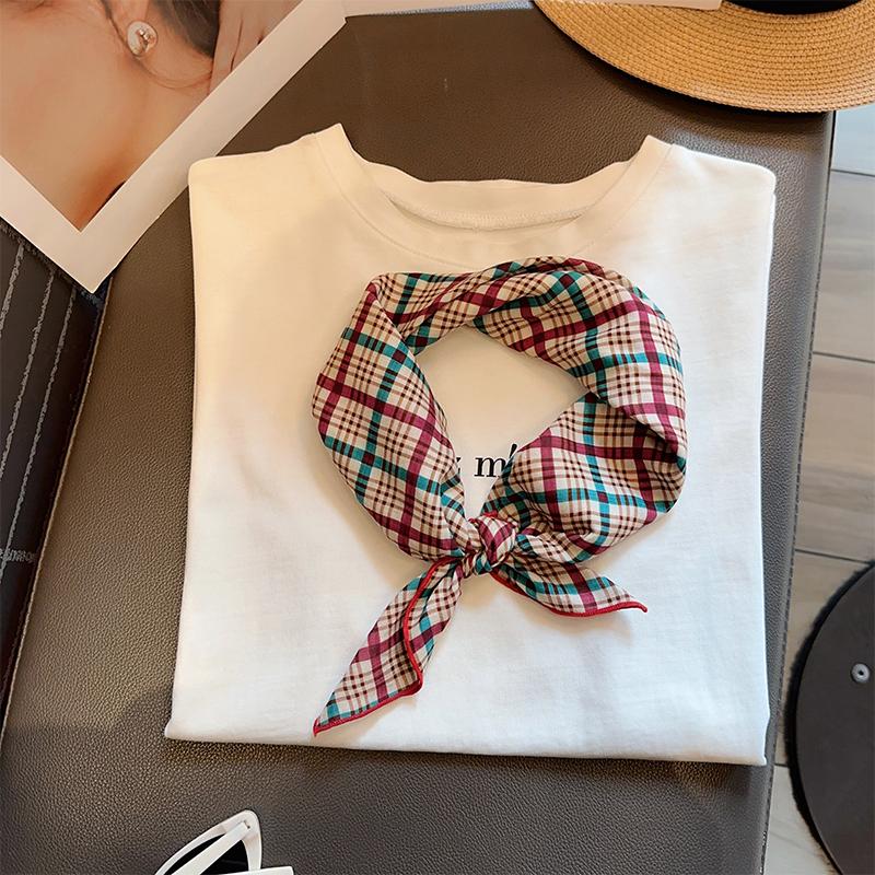 仙女小柒春季装扮时尚方巾丝巾女