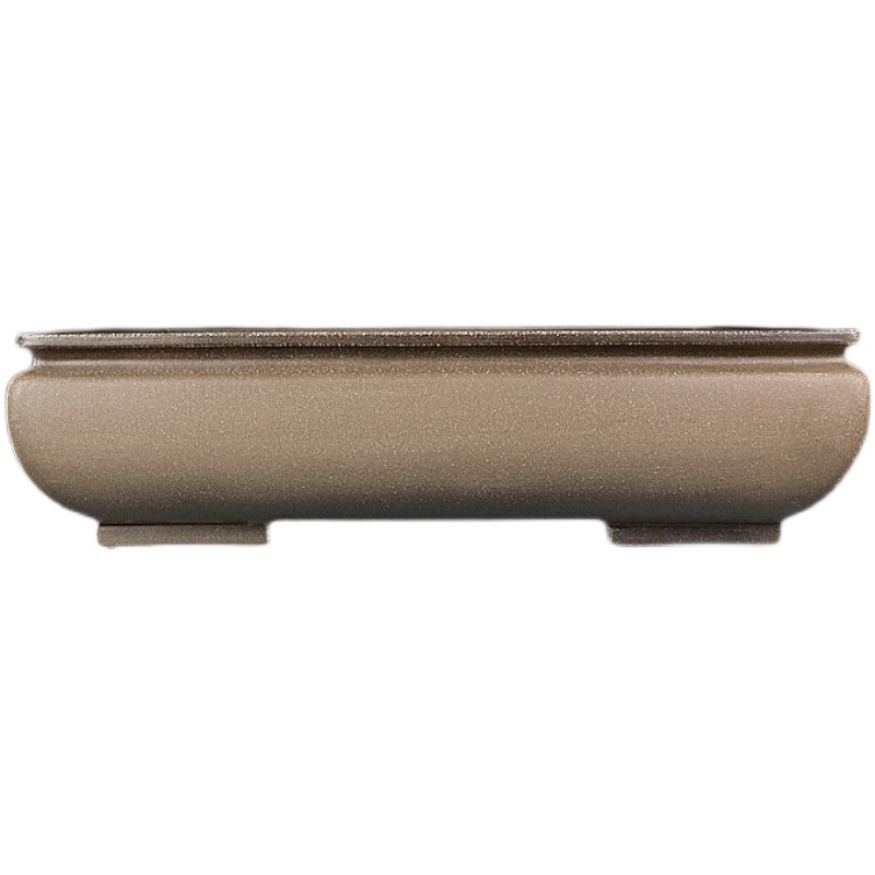 宜兴紫砂精品盆景花盆 全手工仿古蒲口长方形大 盆栽松柏老桩乌i.