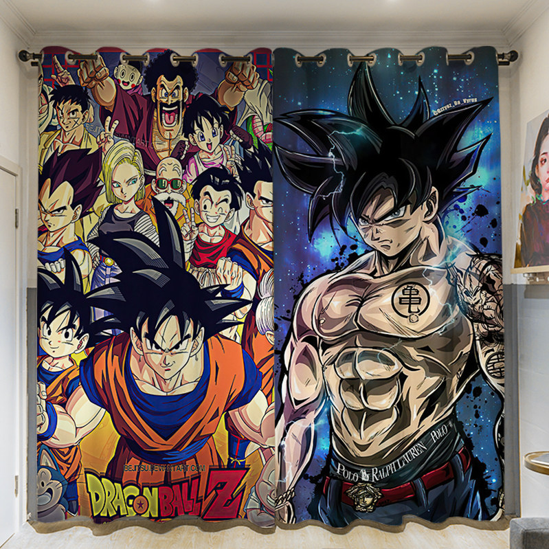 定制长帘粗麻七龙珠孙悟空卧室客厅挂钩学生寝室全遮光打孔窗帘布,居家布艺,定制窗帘,淘宝优惠券,粉丝福利购,淘宝优惠卷