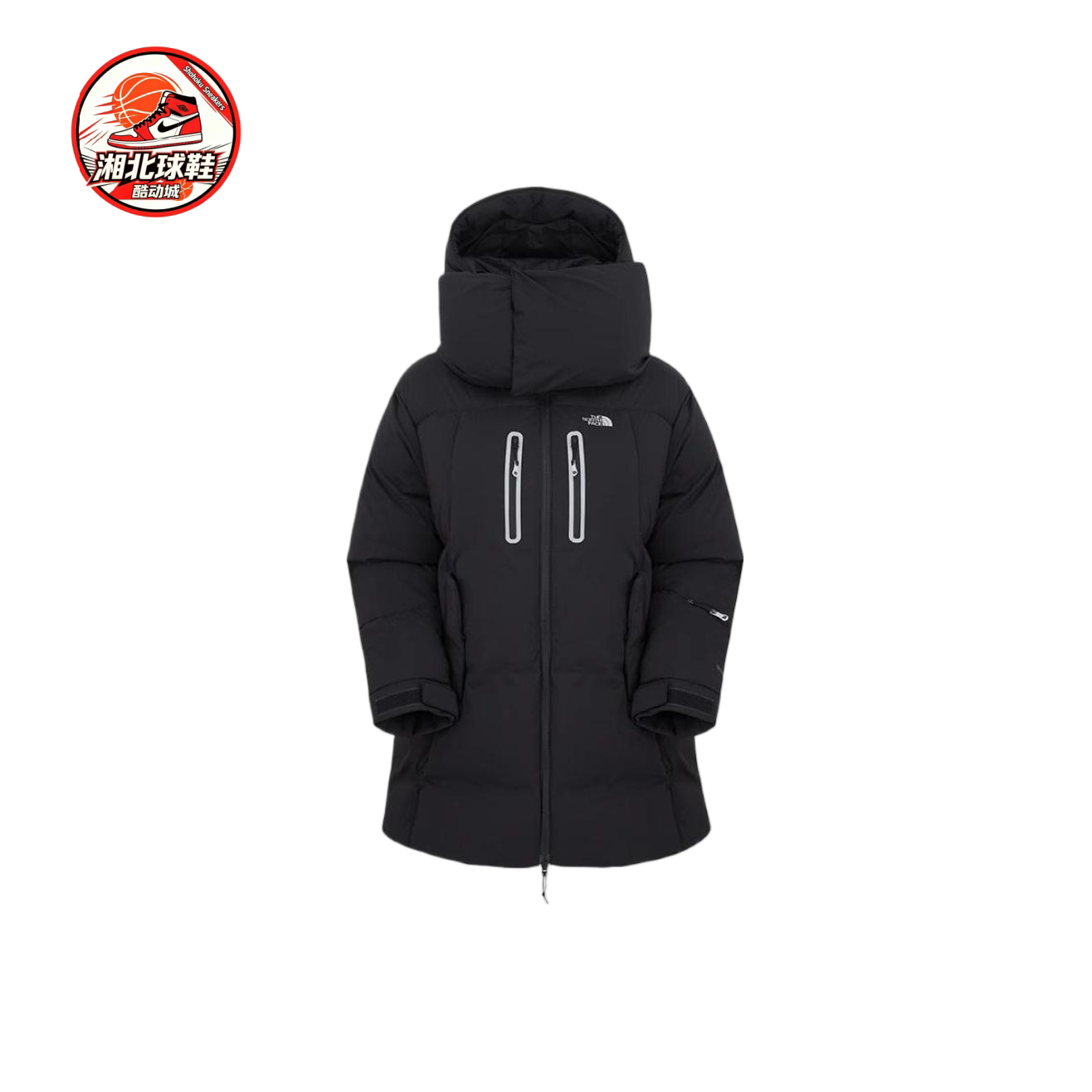 北面 城市户外 保暖舒适防风耐寒中长款羽绒服女黑色NF0A8AG9JK3