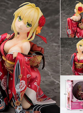 Phat! Fate/EXTELLA fgo 红Saber和服尼禄 手办模型 现货包邮