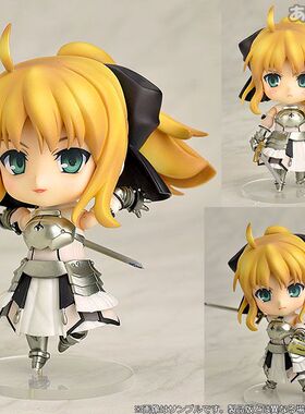 包邮GSC粘土人FATE命运塞巴莉莉saber lily77#Q版可换脸手办模型