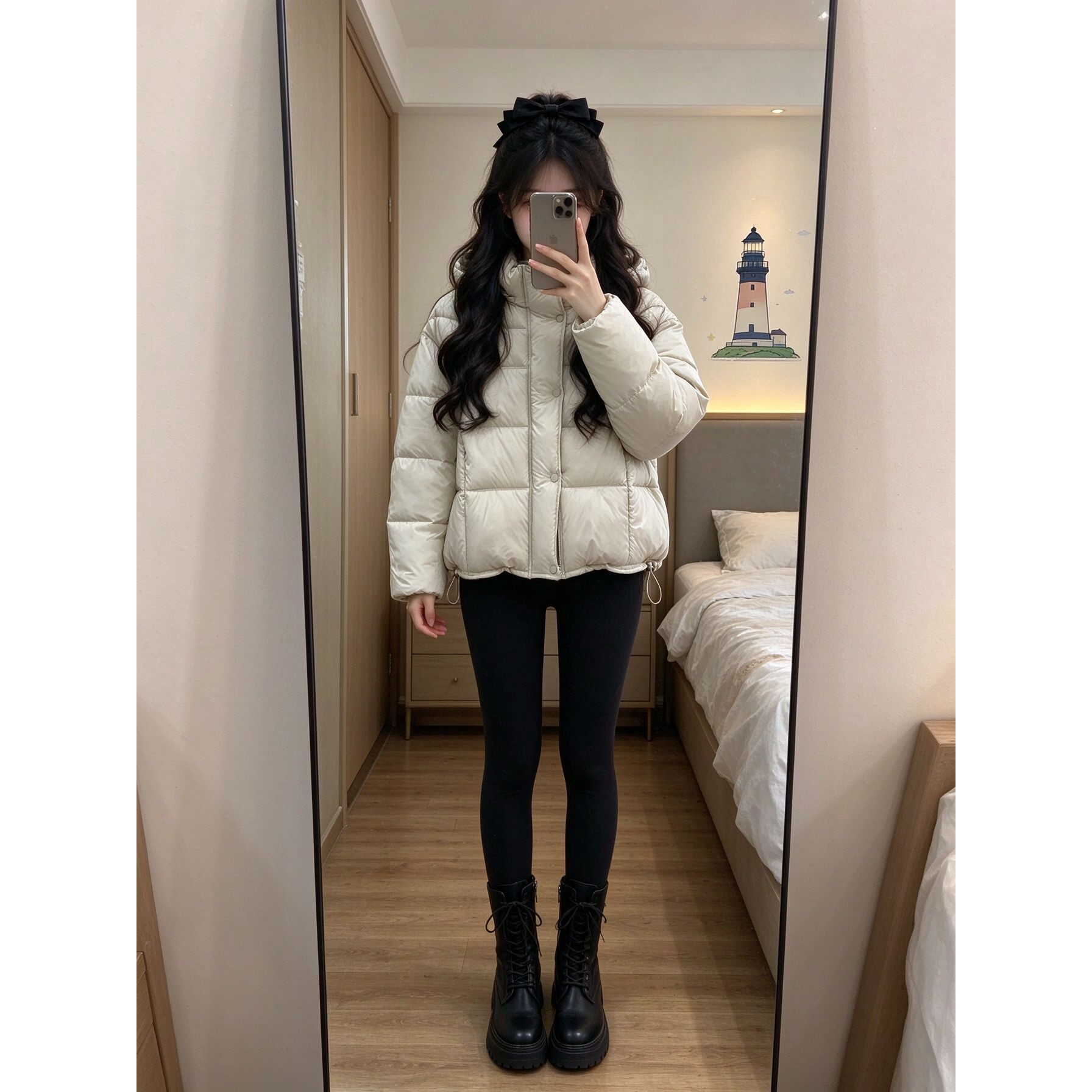 冬季短款面包棉衣女连帽抽绳小个子宽松休闲百搭多色保暖棉服外套