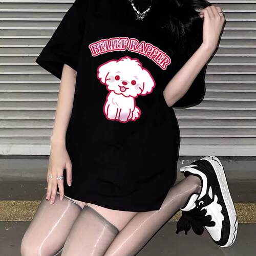 280g重磅卡通纯棉短袖男女奢侈感
