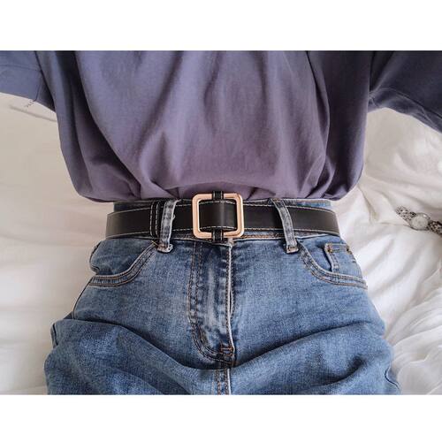 自制复古风免打孔配衣服时尚皮带