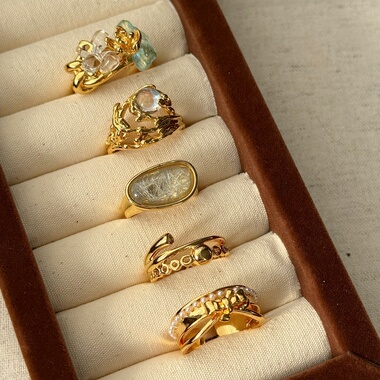 小众设计感搭配款夸张气质高级感时尚开口可调节戒指 食指戒圈