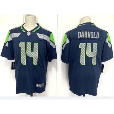 Seattle Seahawks西雅图海鹰队橄榄球服14号DARNOLD 达诺德球衣