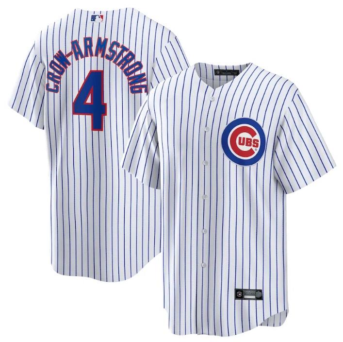 Chicago cubs芝加哥小熊队棒球服4号Crow-Armstrong球衣 比赛服
