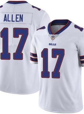 橄榄球服Buffalo Bills 布法罗比尔17号ALLEN 阿伦球衣刺绣 男