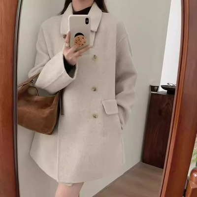 大衣宽松显瘦百搭减龄毛呢外套女