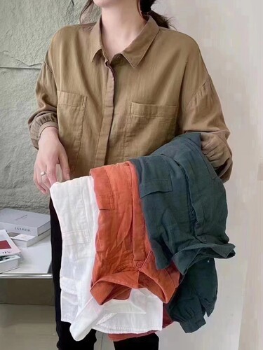 单排暗扣后背捏褶一件包邮