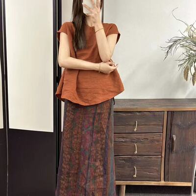 纯色百搭简约减龄显瘦休闲上衣女
