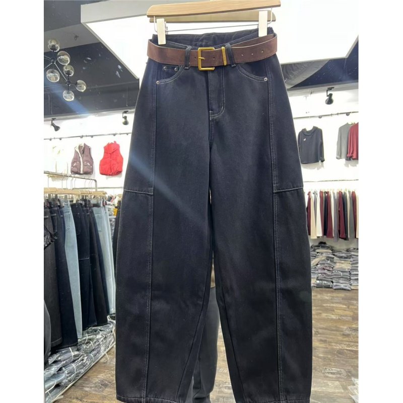 20617欧货冬季韩版加厚加绒直筒显瘦明线切割牛仔裤长裤香蕉裤女,女装/女士精品,牛仔裤,淘宝优惠券,粉丝福利购,淘宝优惠卷